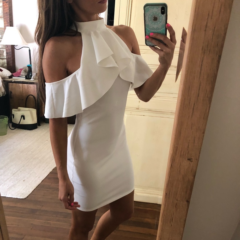 Beautiful white cocktail dress